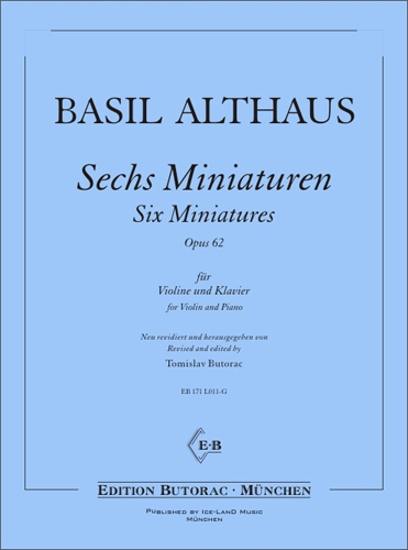 Cover - Althaus, Sechs Miniaturen, op. 62